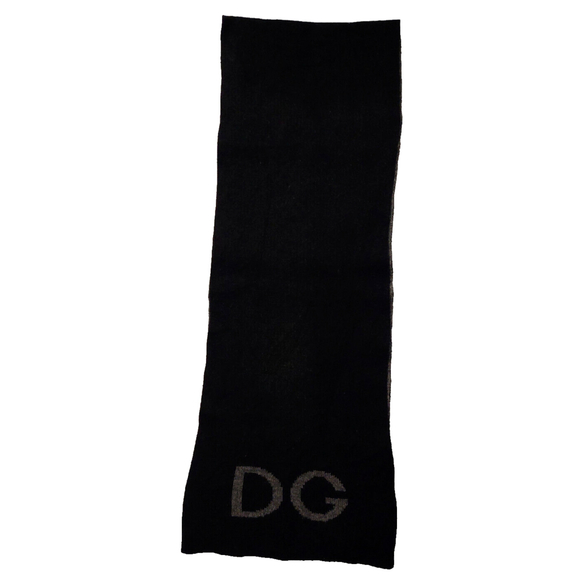 Dolce & Gabbana Black & Gray Reversible Scarf Pre-owned - Picture 5 of 14
